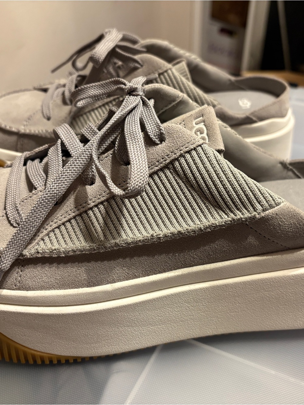 UGG women’s EZ-DUZZIT Lace up sneaker mule platform - Picture 5 of 6